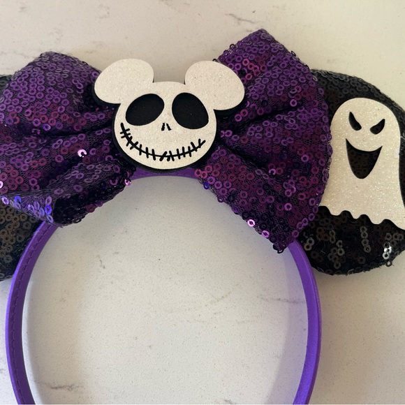 NEW Disney Ears Jack Skellington, Nightmare Minnie Mouse ears! Mickey Ea… - Picture 7 of 8
